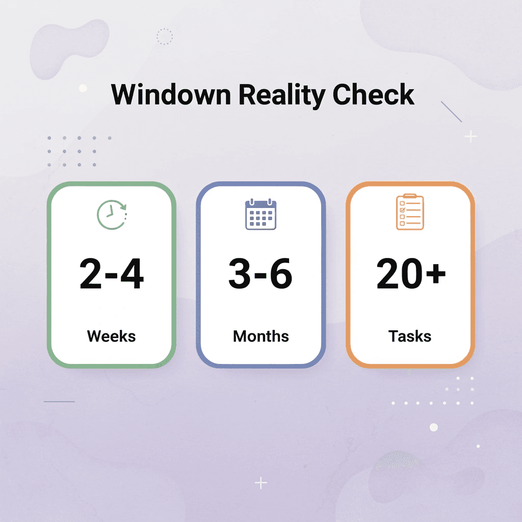 Statistics showing winddown timeline expectations vs reality - How To Liquidate A Company