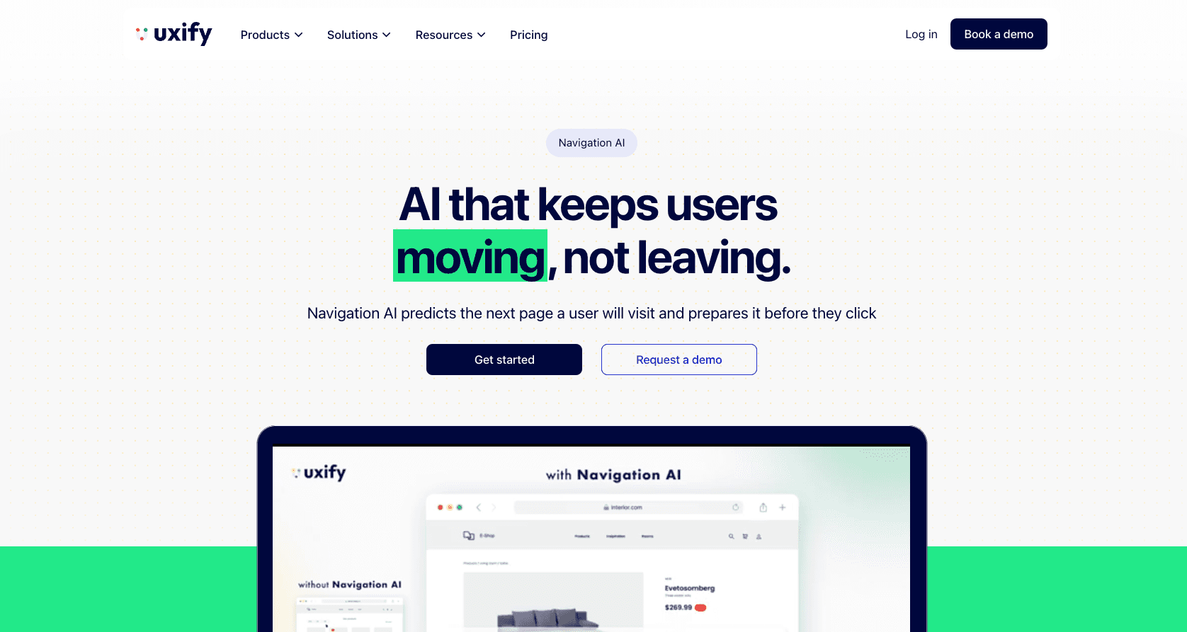 Uxify home page