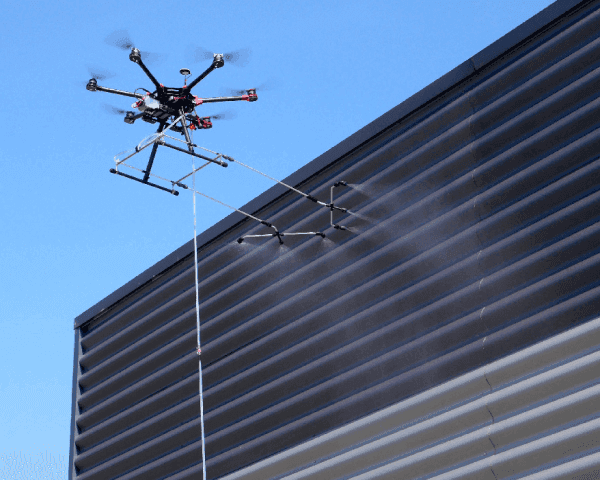 nettoyage de façade par drone