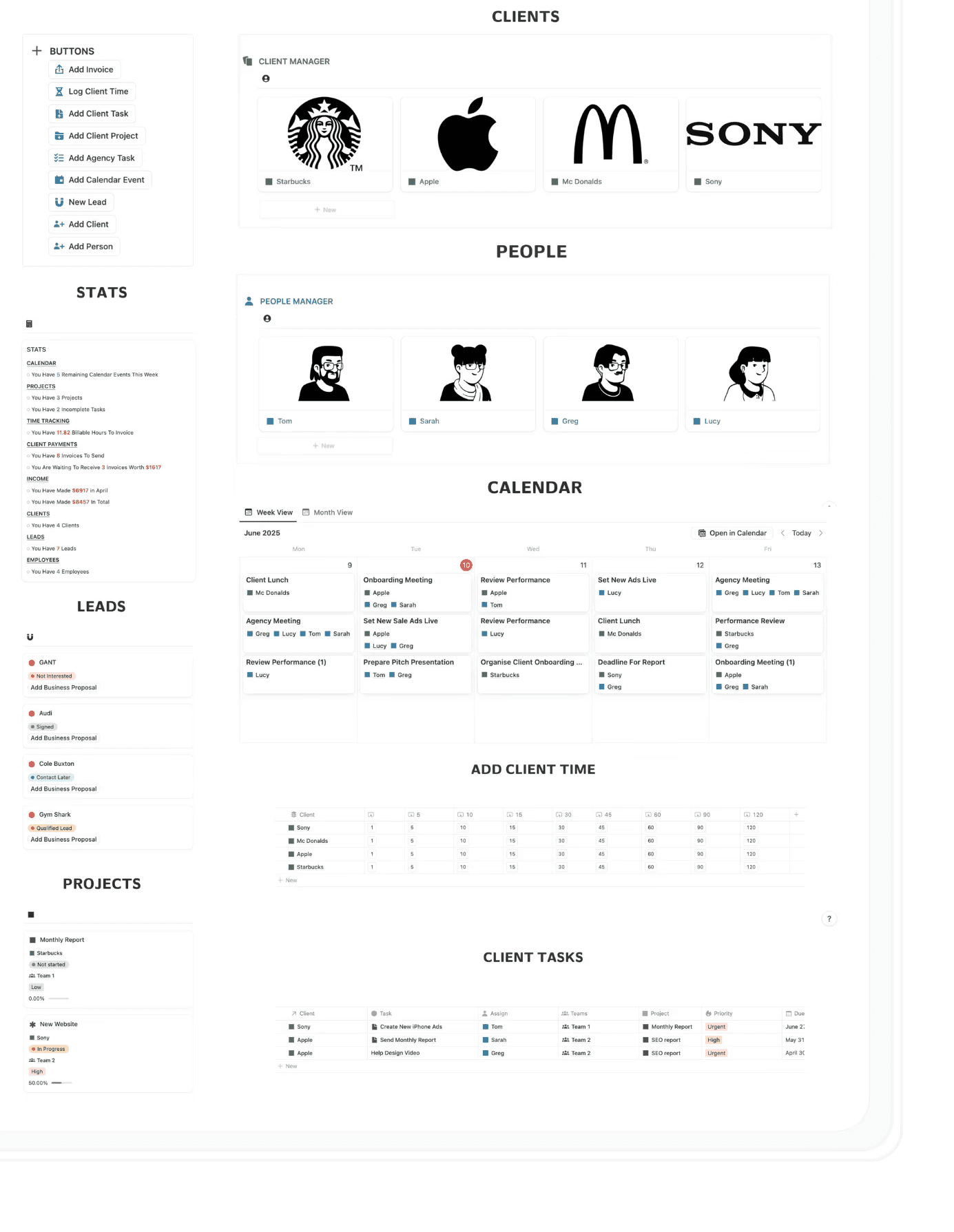 Notion Marketing Agency OS template