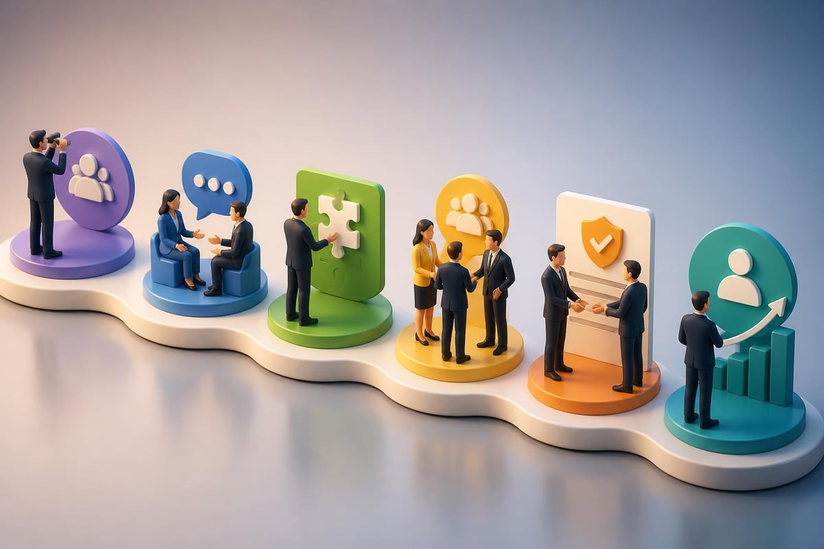 Executive search sales process stages