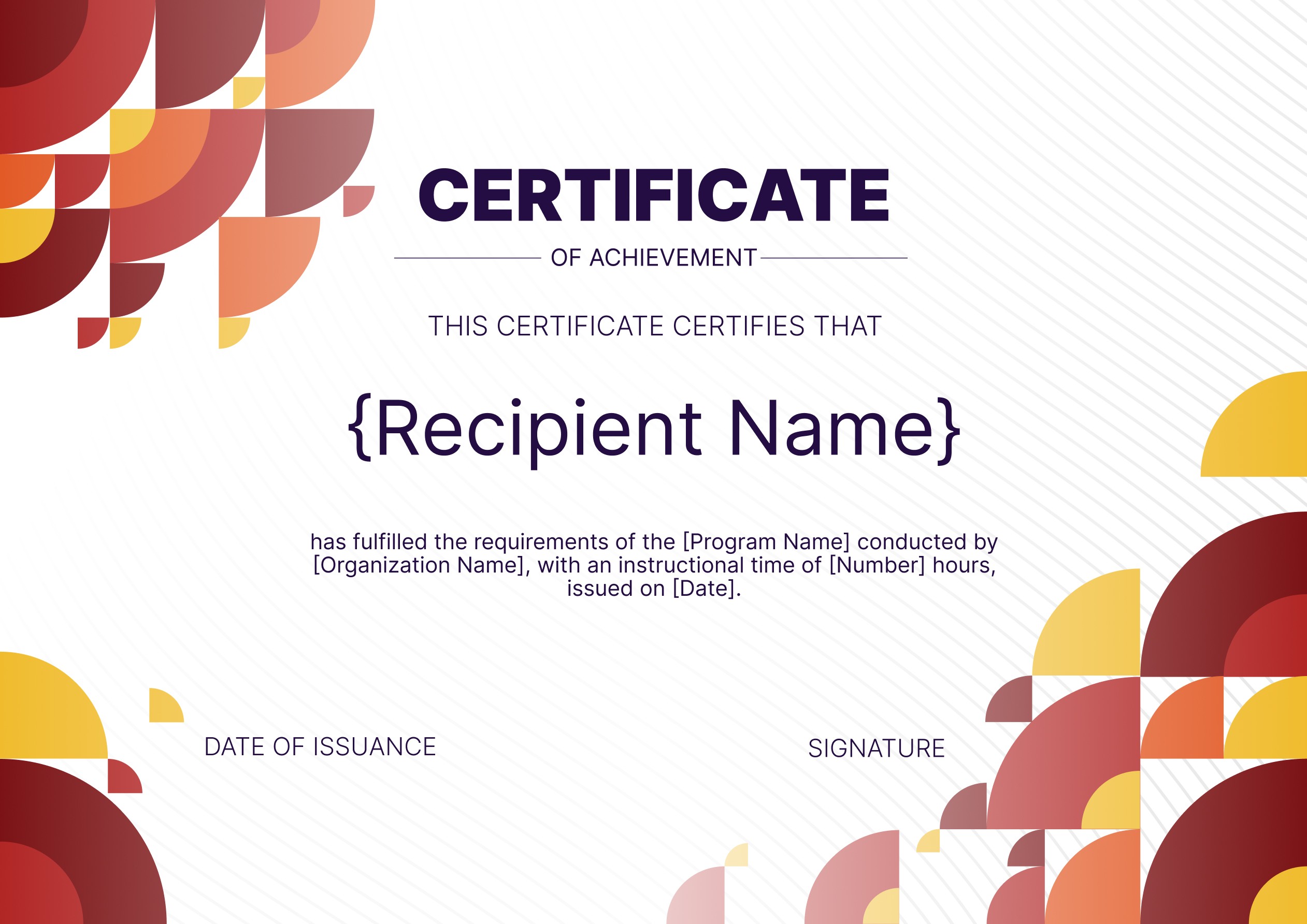 Wauld - Executive-Style CPD Certificate Template