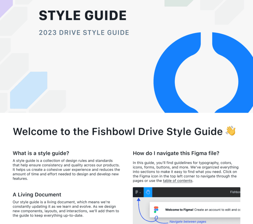 Figma component library style guide