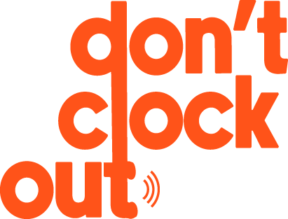 Don't Clock Out Logo