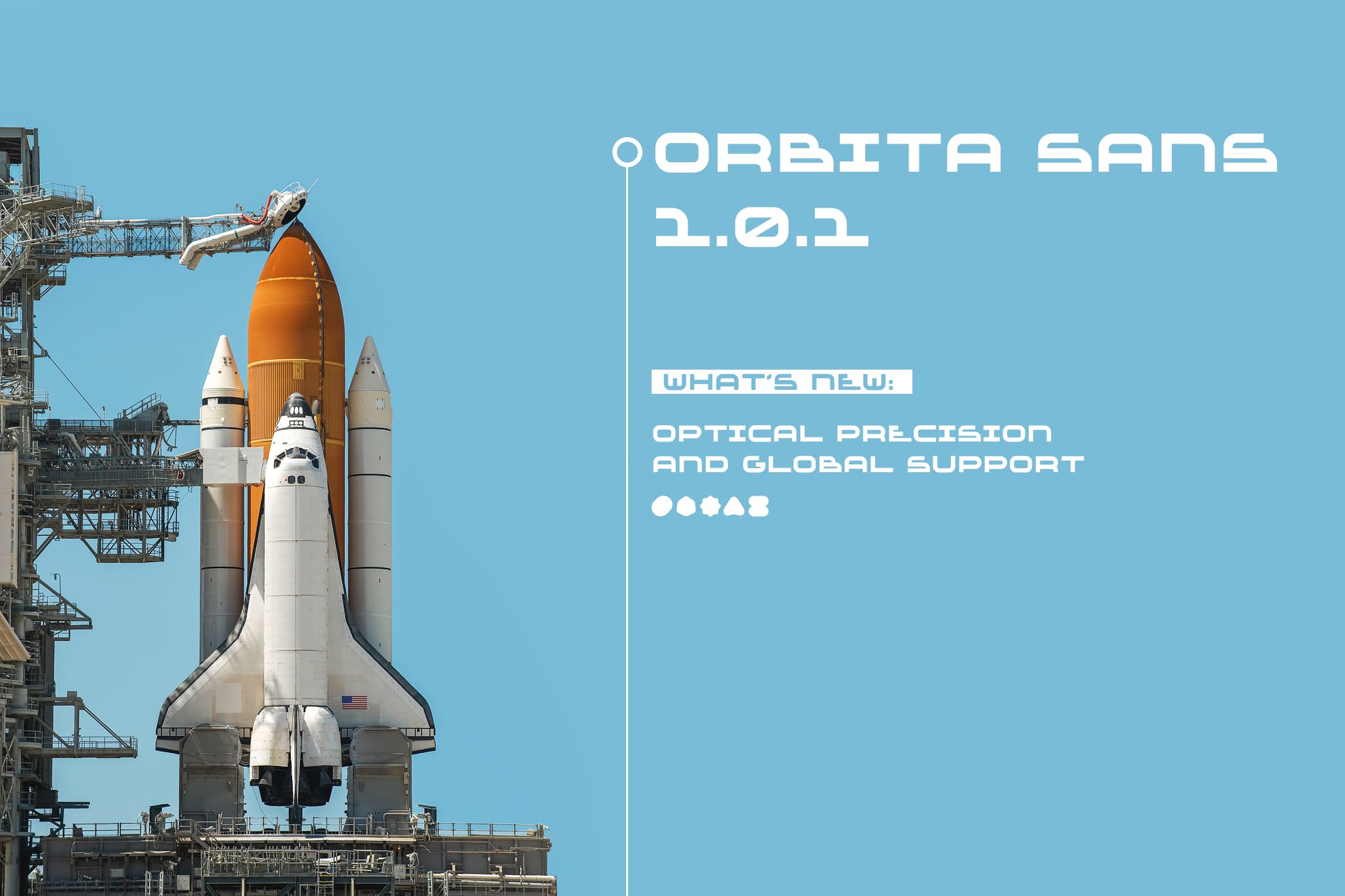 Orbita Sans Font Space glyphs