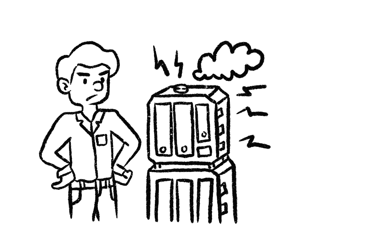 gif fixing a machine