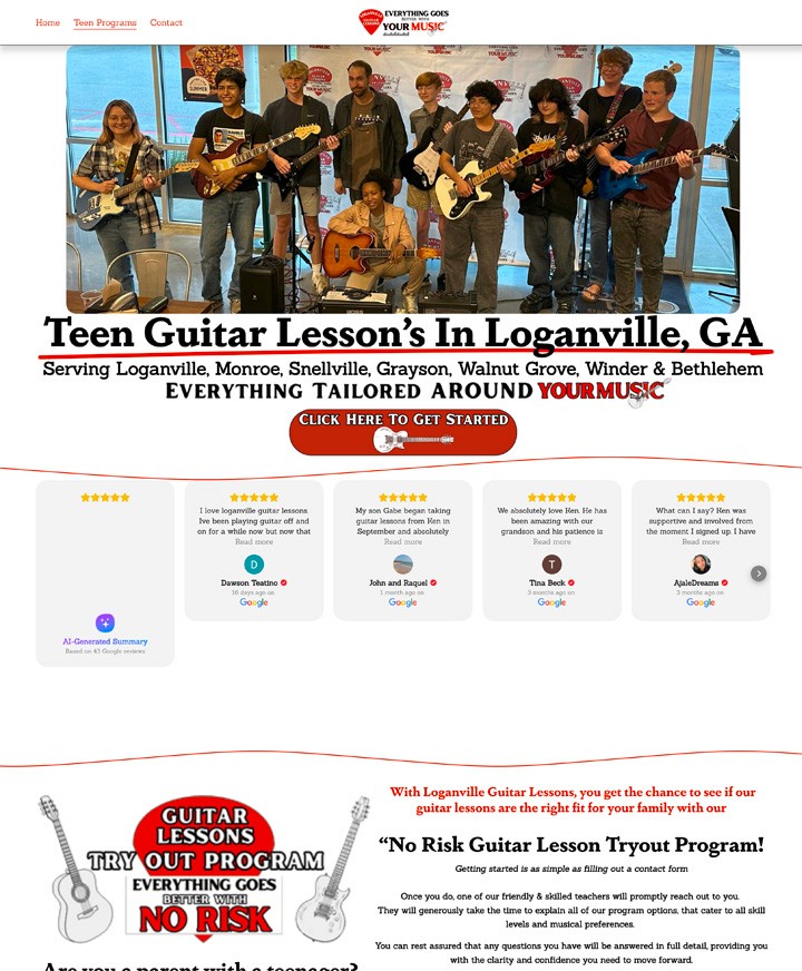 Loganville Guitar Lessons Old Design