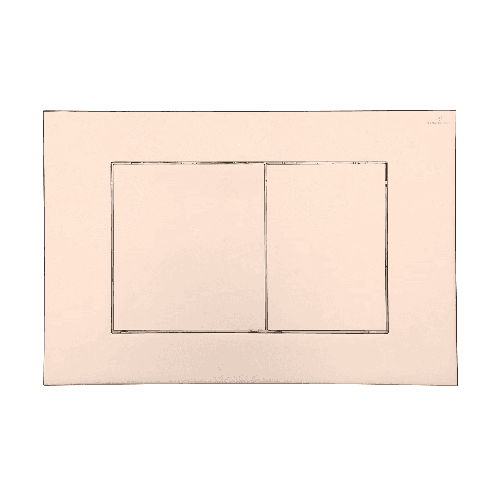 Dynamic Way bedieningsplaat Square champagne goud