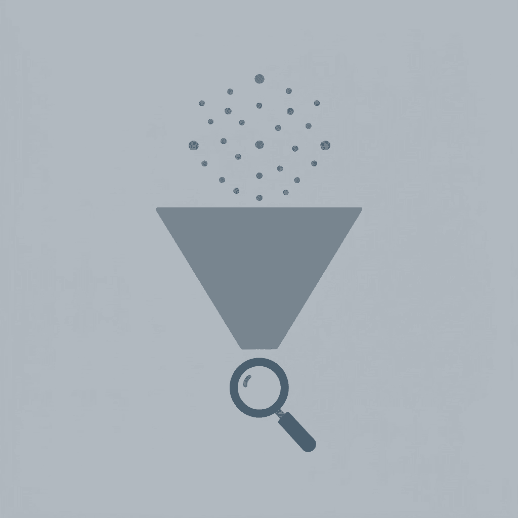 Funnel diagram showing thousands of scholarships being filtered into targeted matches