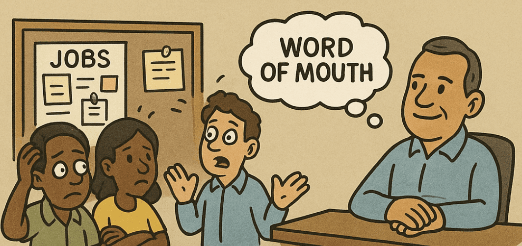 Cartoon of a board meeting