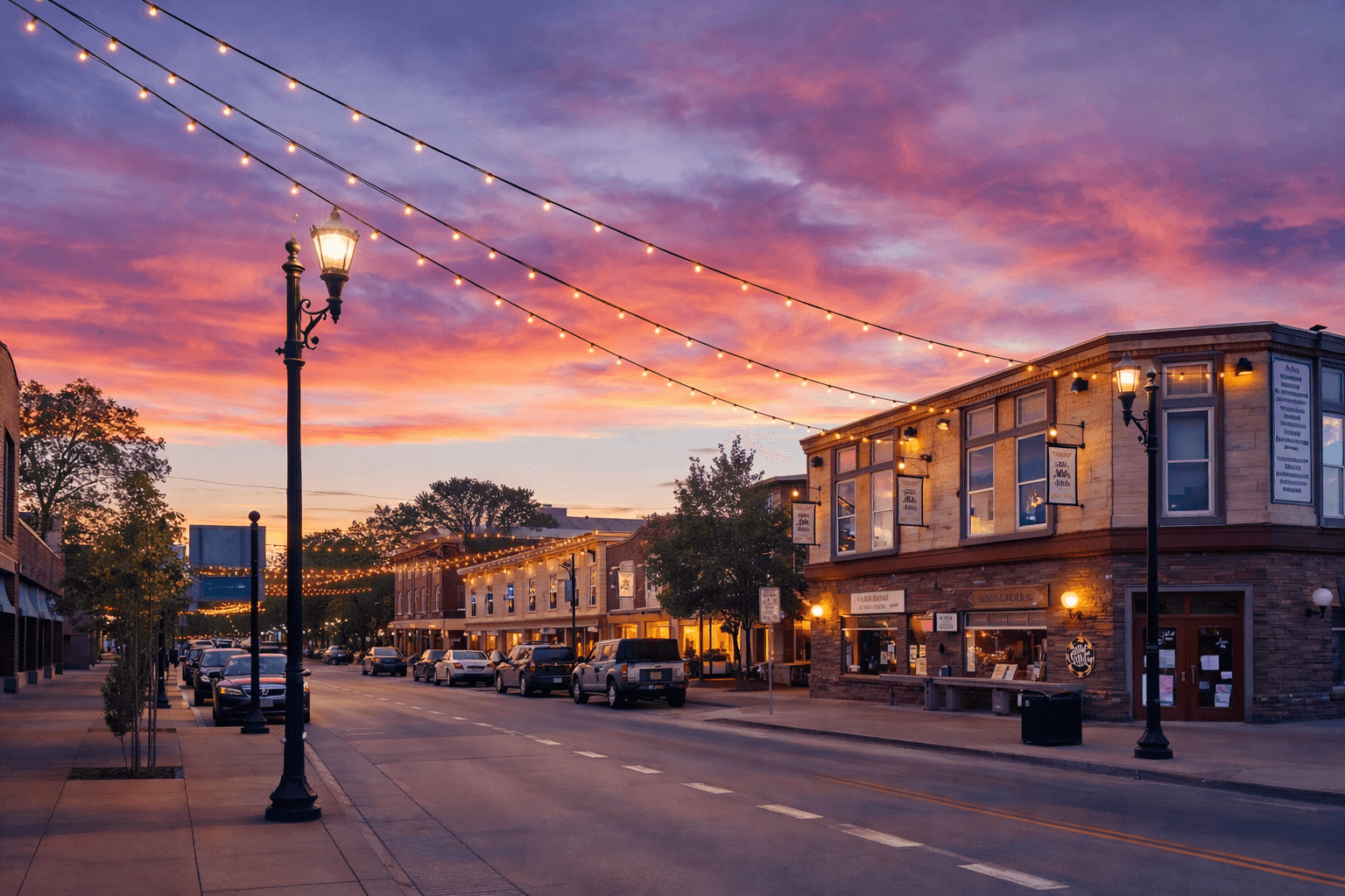Mainstreet Parker and surrounding foothills in Parker, Colorado — served by Bergan & Co property management