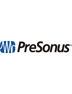 PreSonus Audio Logo - Blue, Black and White