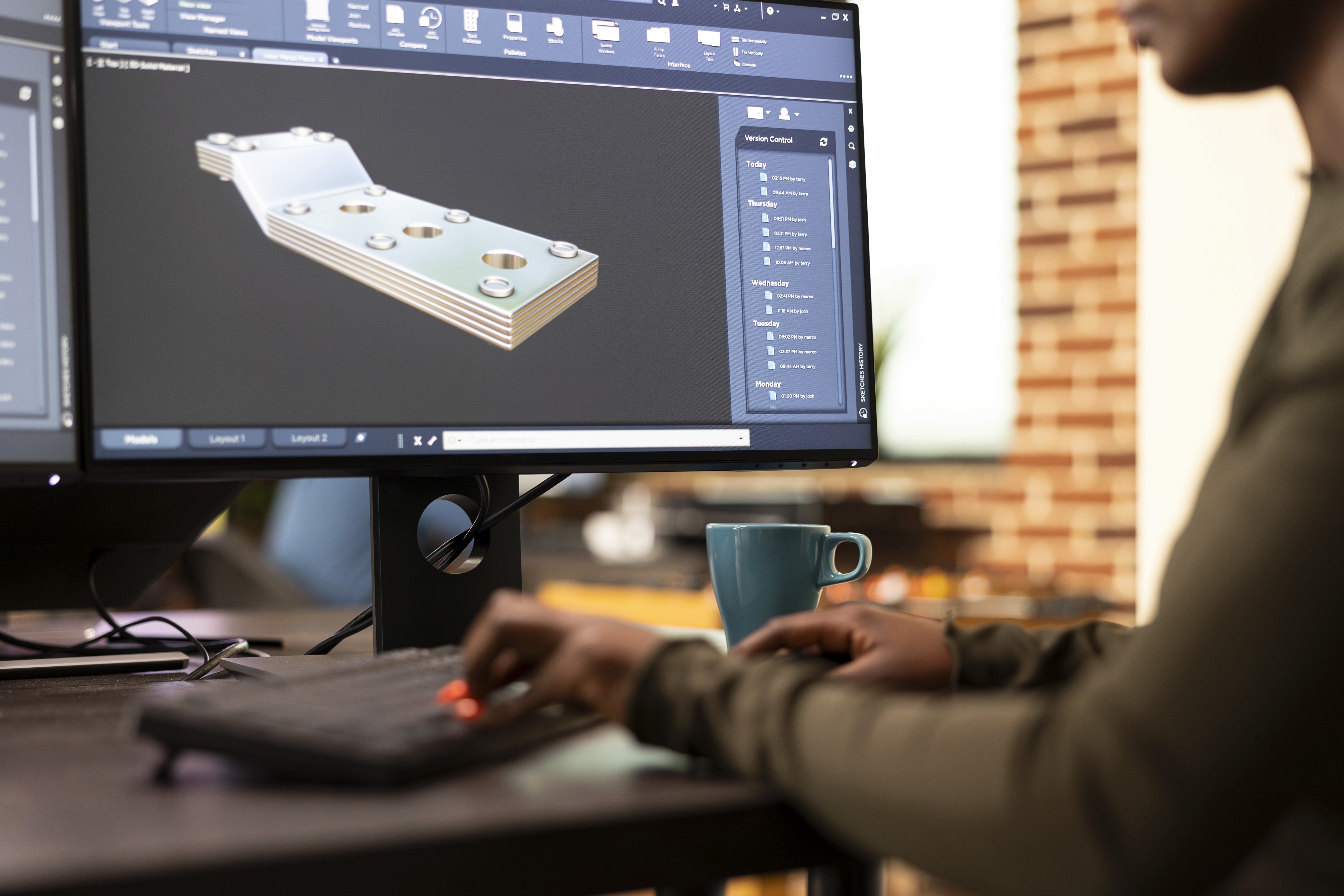 Ein Typ bearbeitet grade 3d sachen