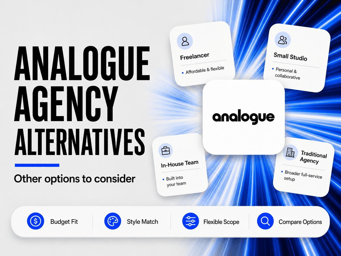 Analogue alternatives comparison table