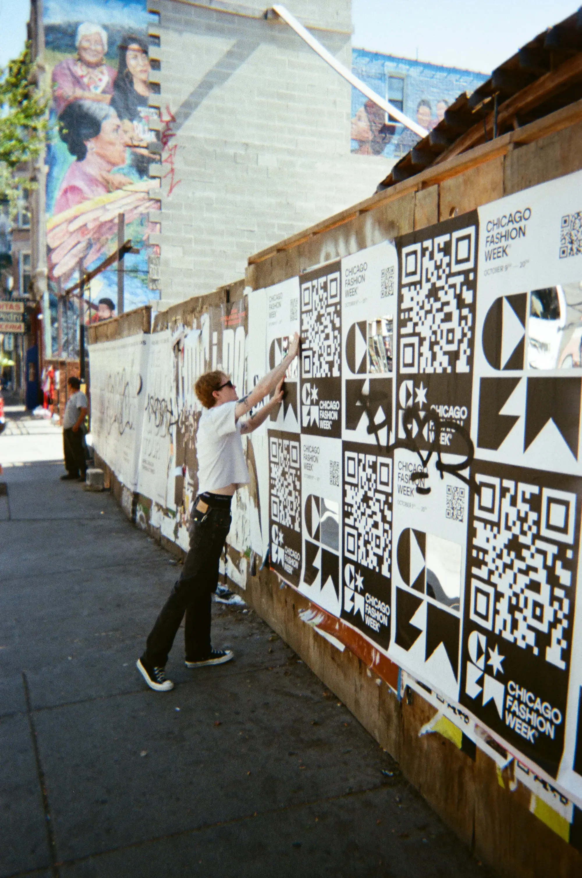 Nolan Nemeroff Putting up posters