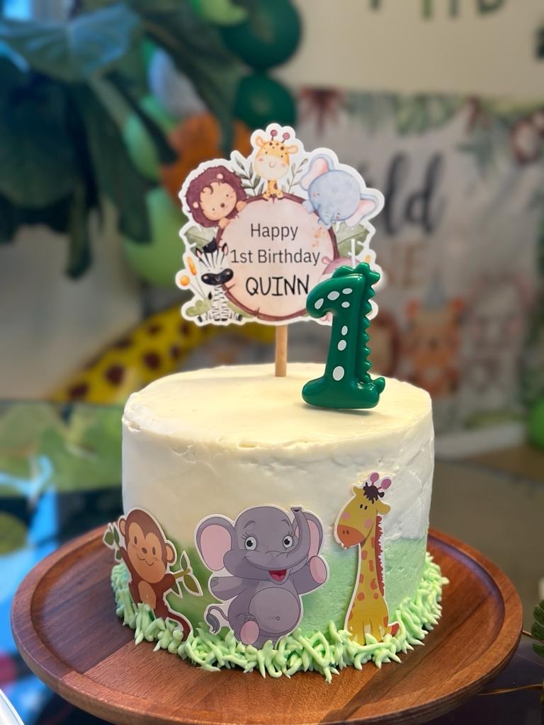 Kids Birthday Party Template Bundle (Editable Designs) cake topper