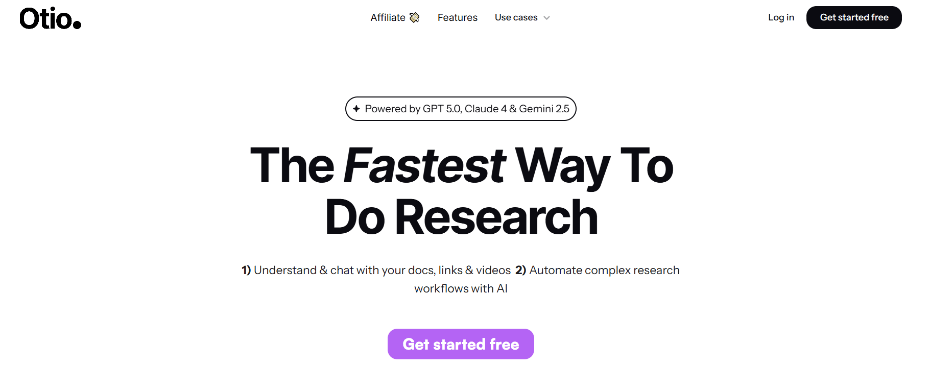 otio - Best AI Market Research Tools