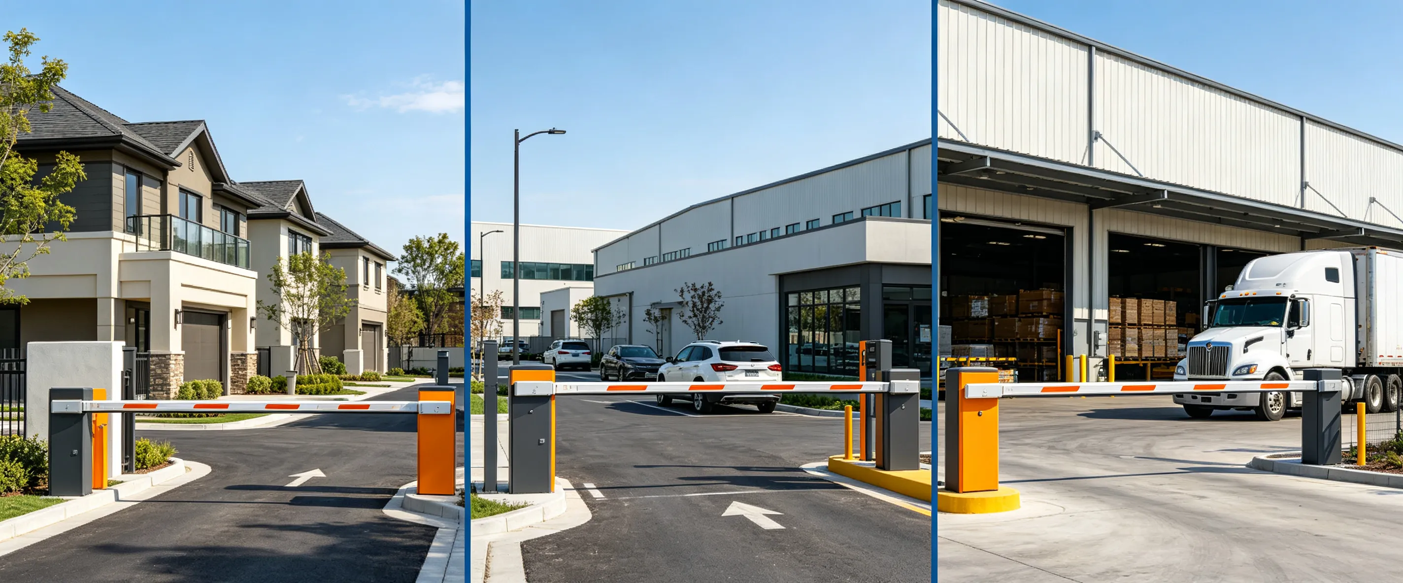 Standard high-speed and heavy-duty barrier gate systems compared