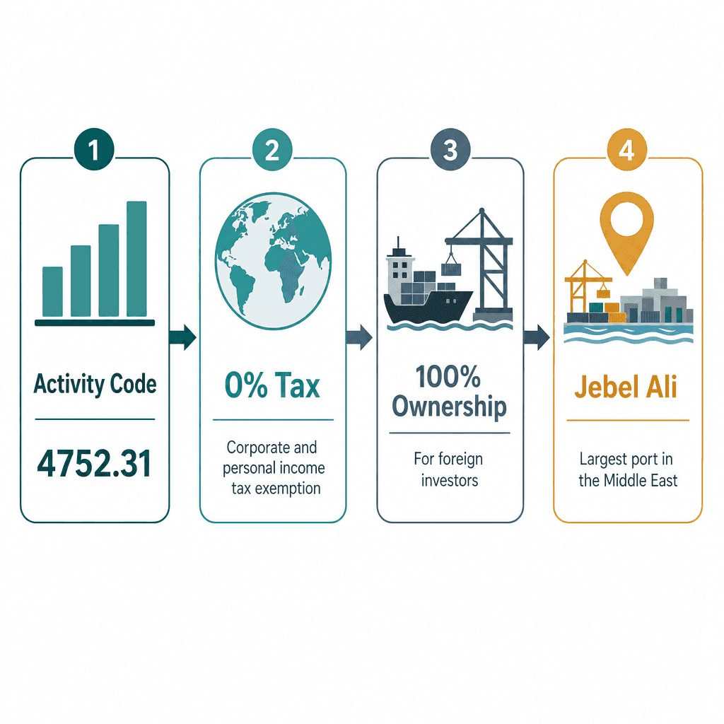 Infographic: Reinforcement Steel Bars Trading License in Dubai