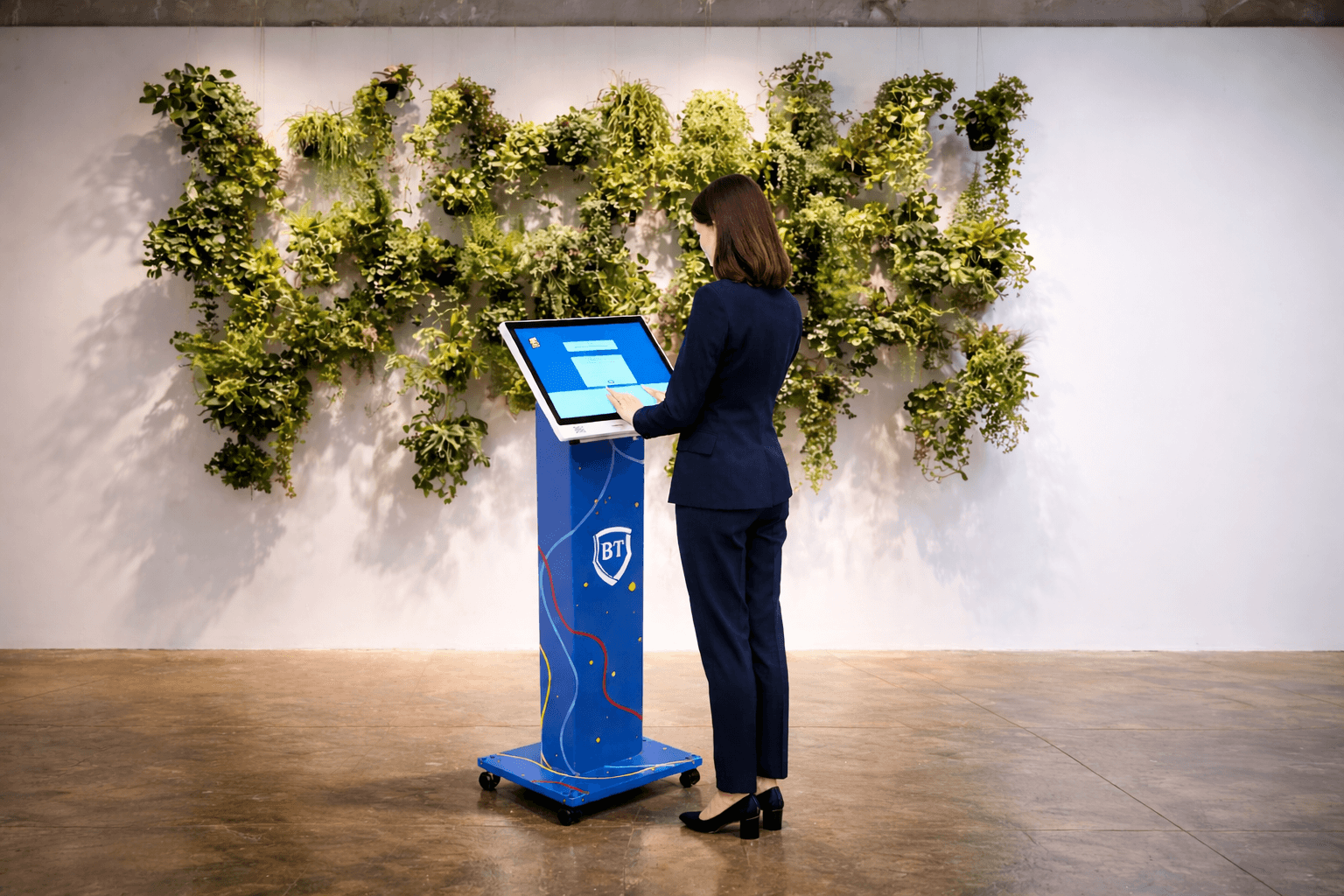 Participant folosind quiz-ul AI pentru descoperirea carierei potrivite