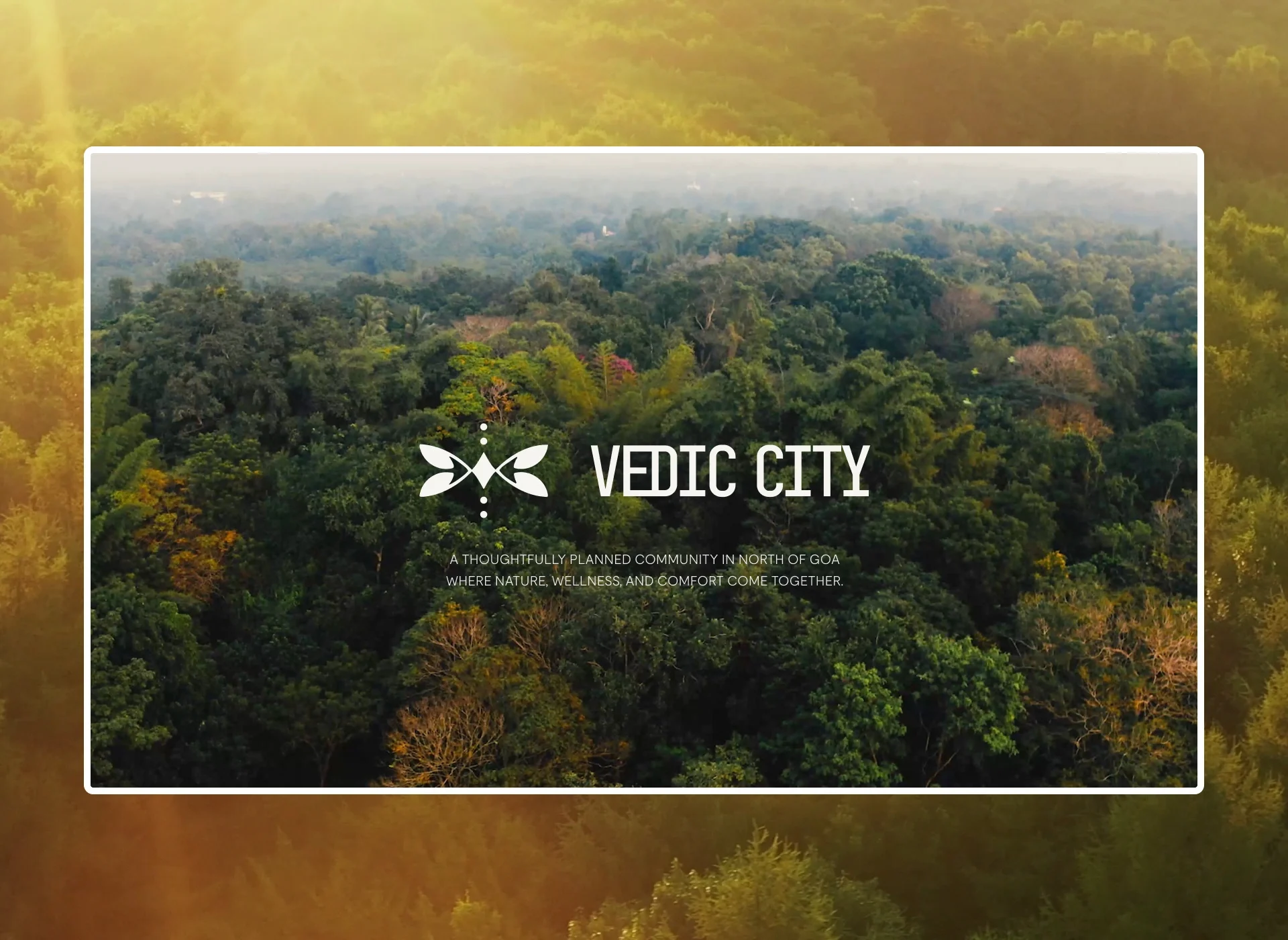 Real estate website design focused on lifestyle and conscious living