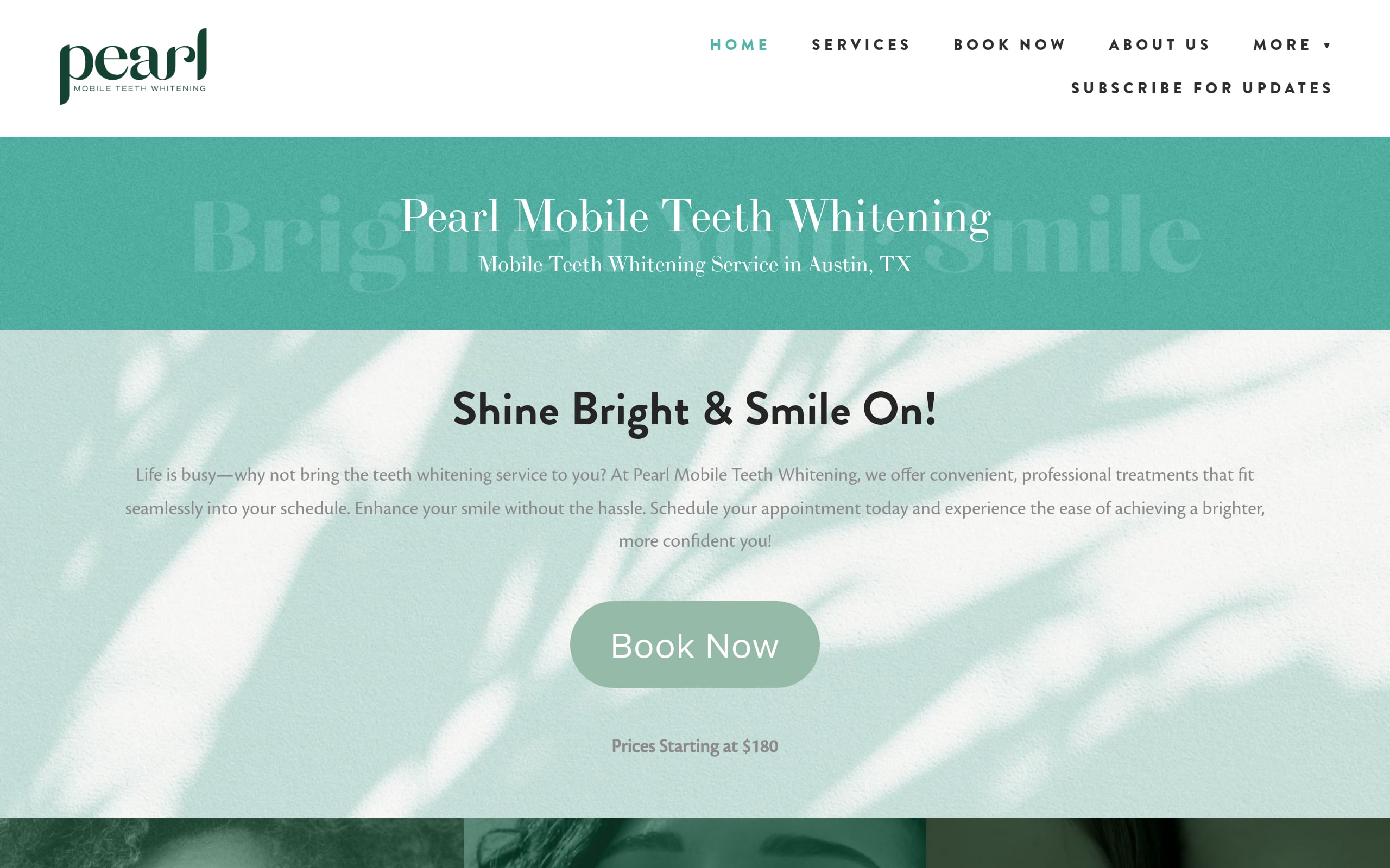 Pearl Mobile Teeth Whitening Screenshot