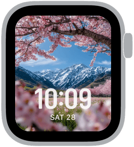 blossom range Apple Watch face preview 5 featuring floral and spring.