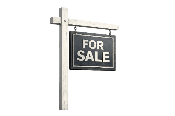 yellow sale text printed on glass window