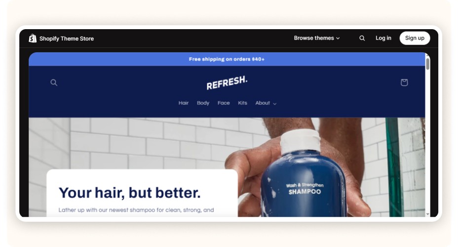 Shopify Refresh theme