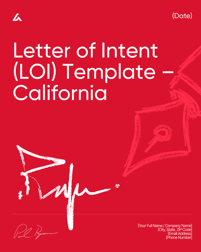 Letter of Intent (LOI) Template – California 