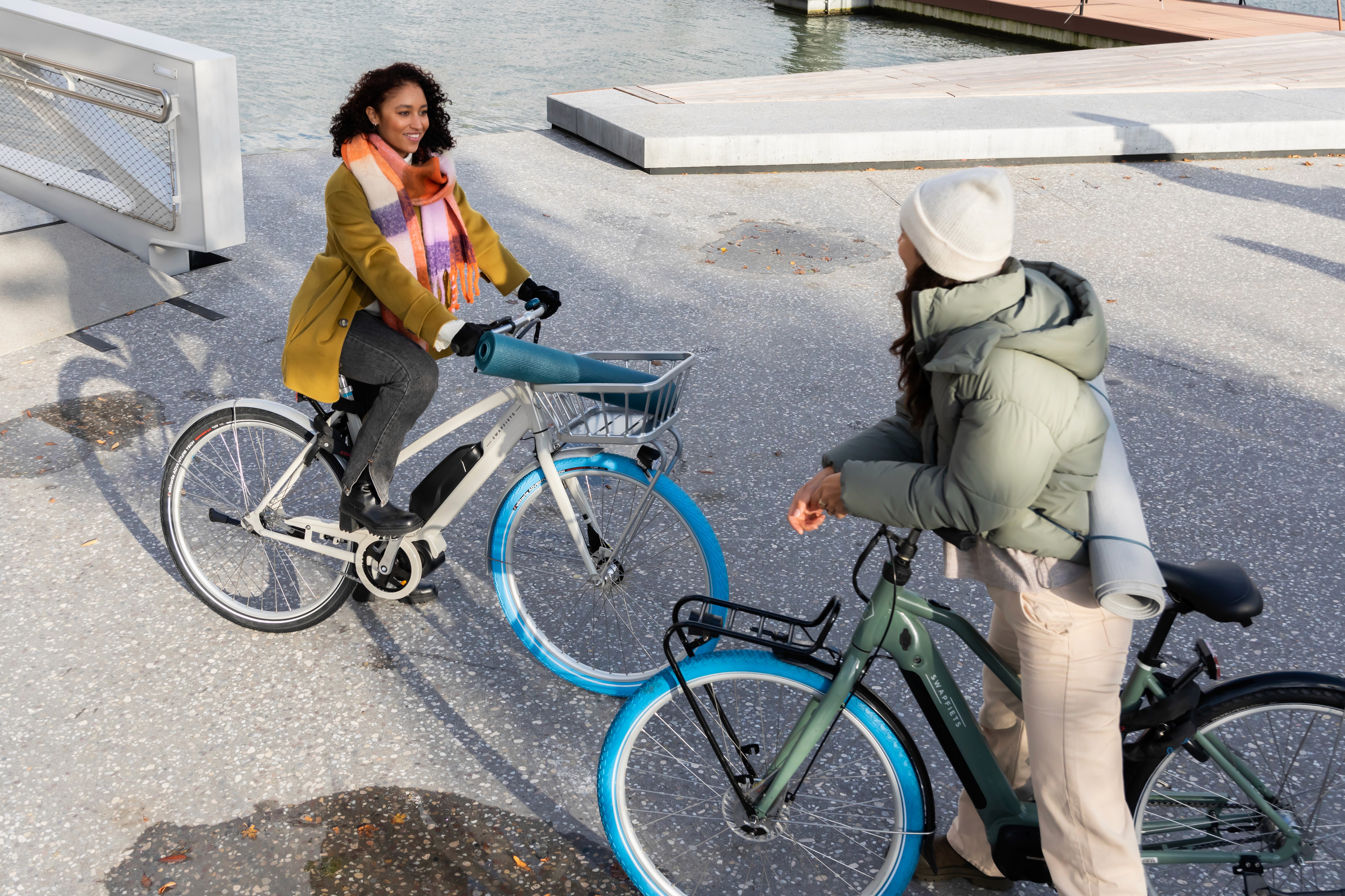 biking in winter