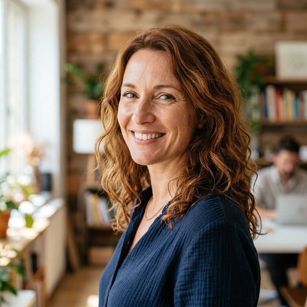 Mme Bernard, gérante de l'agence Com'Locale, cliente de Loiretel Services