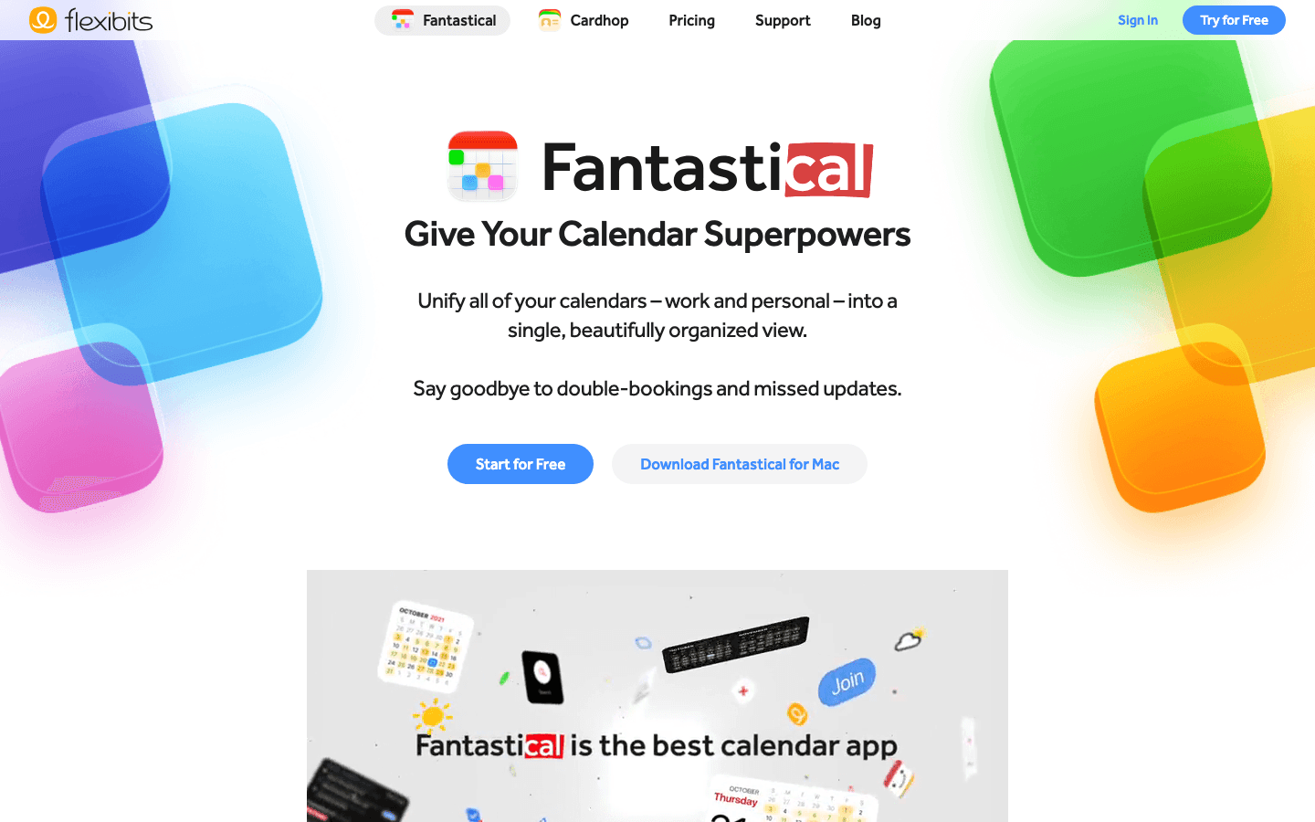 Fantastical app screenshot