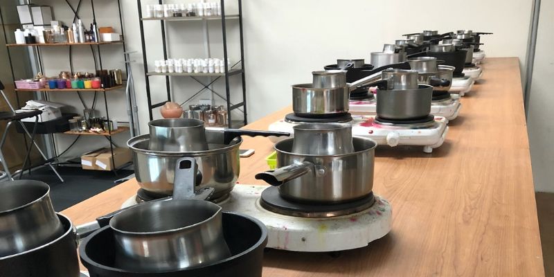 Candle-making process in Australia