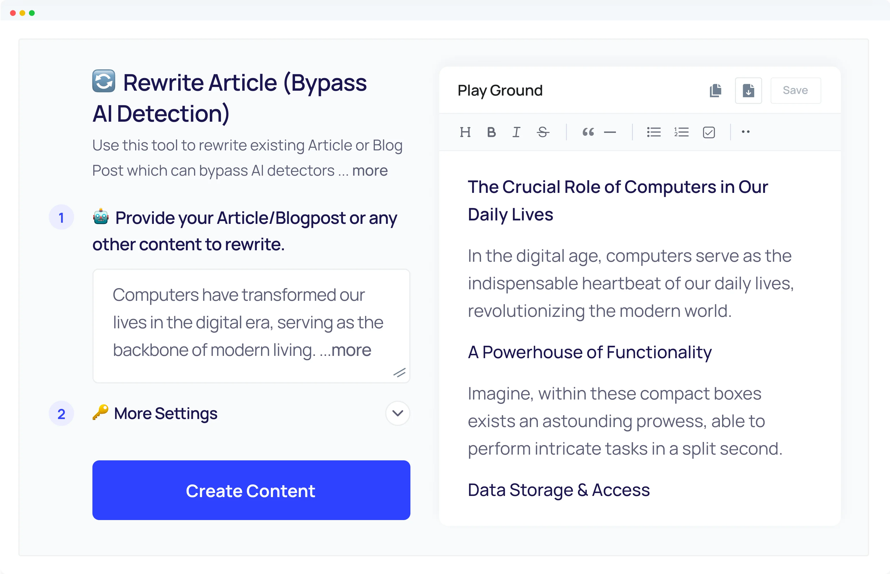 Article Rewrite Tool Example - 3