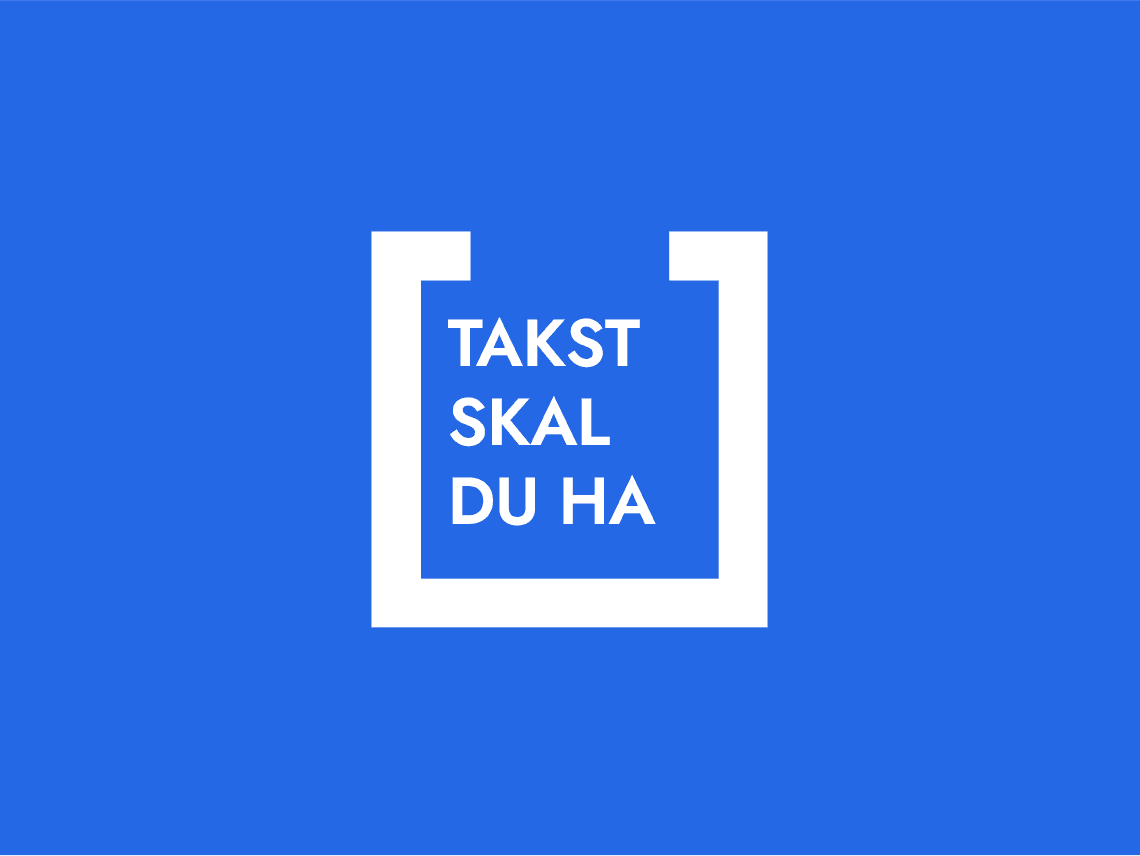 Logo TAKST SKAL DU HA