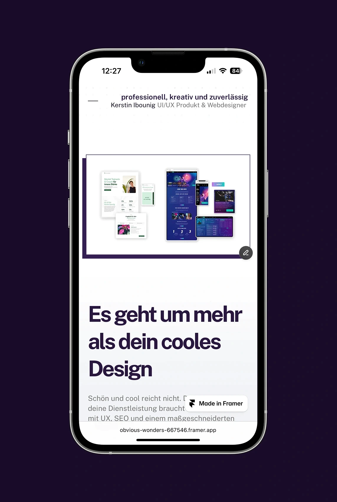 Mockup Mobile responsive Webdesign, Bildcollage Websites
