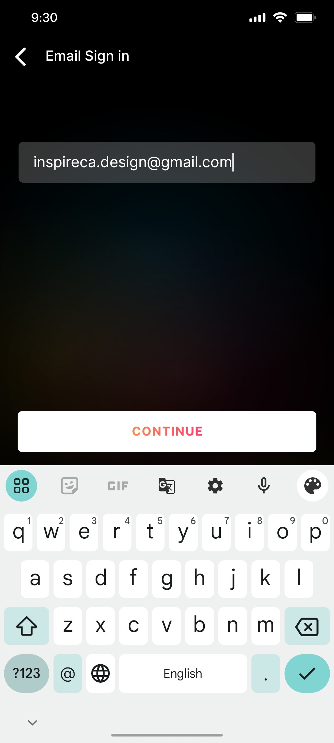 Cult.fit App Enter Email Screen