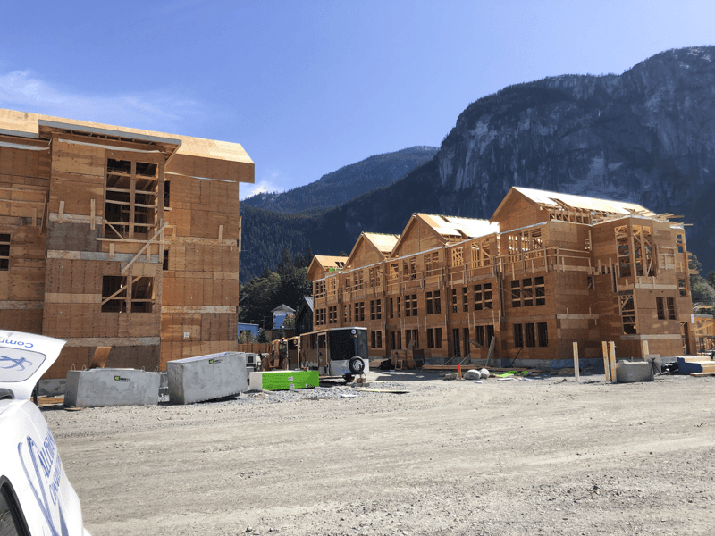 townhome constuction site