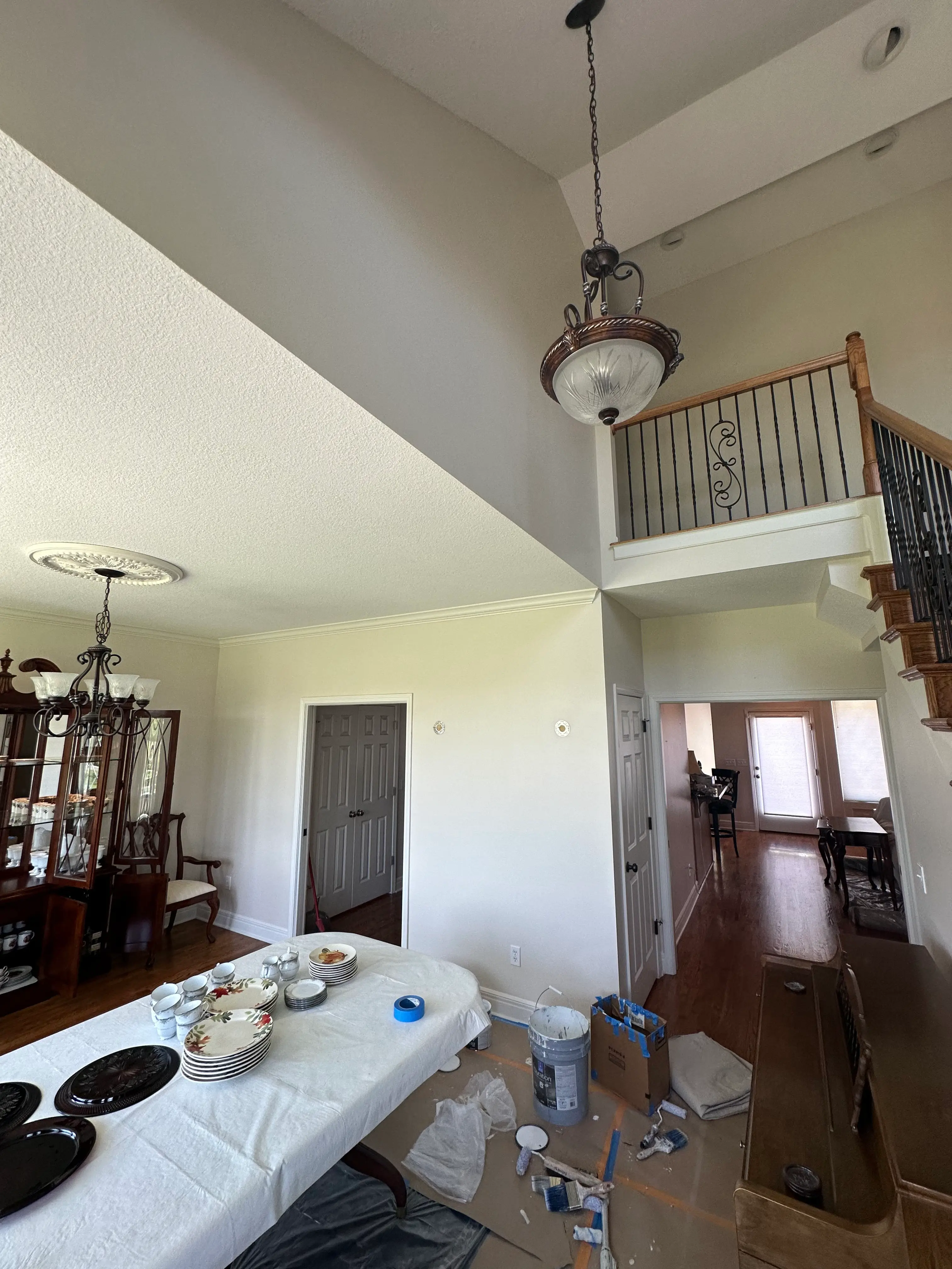 An image of a newly painted entry way.