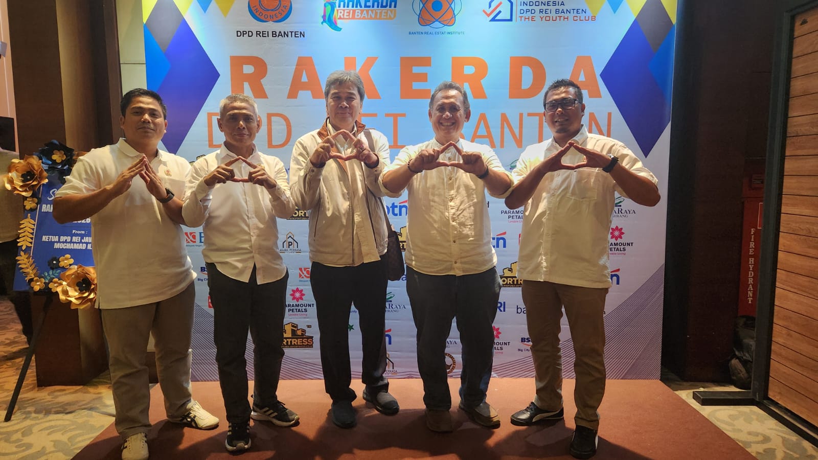 AutoKon team at the DPD REI Banten Rakerda 2026 at Swiss-Belhotel Serpong, Tangerang Selatan, February 2026