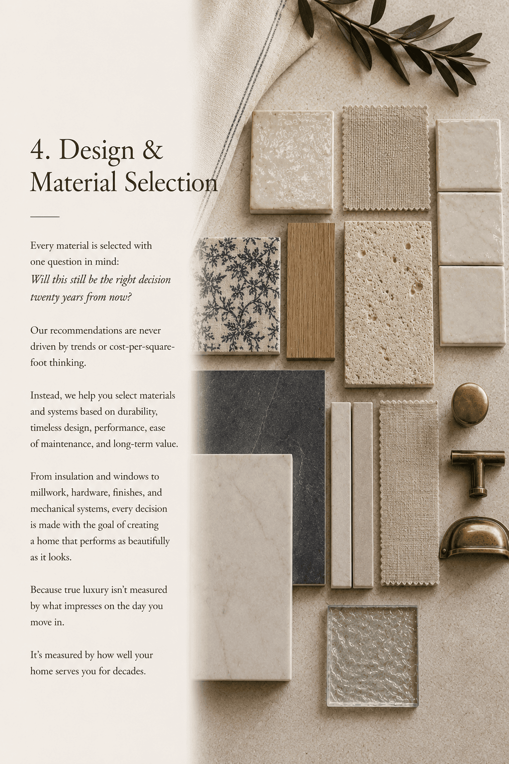 Design and material selection visual