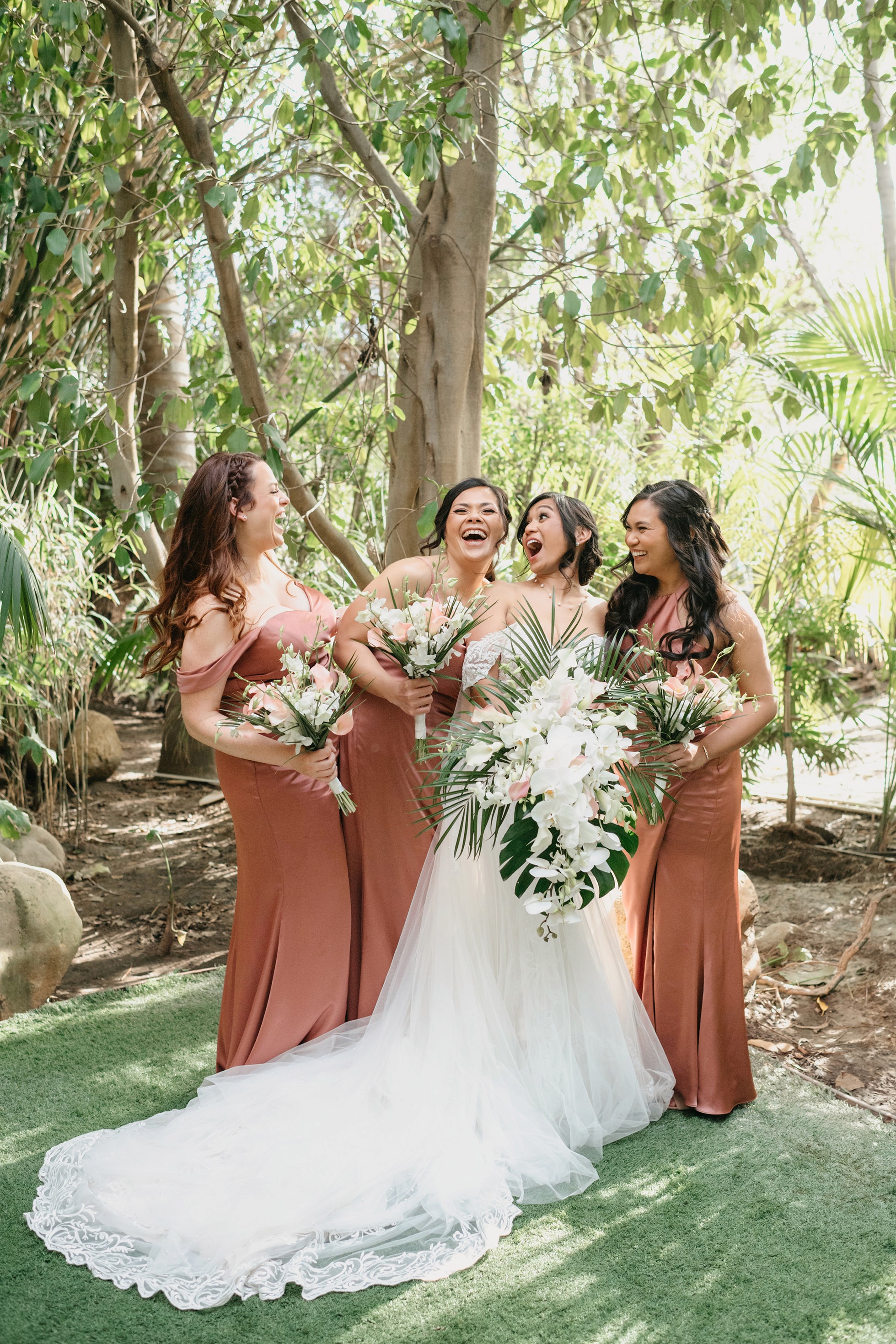 Flat lay wedding details with bouquet, rings, and sparkling bridal heels