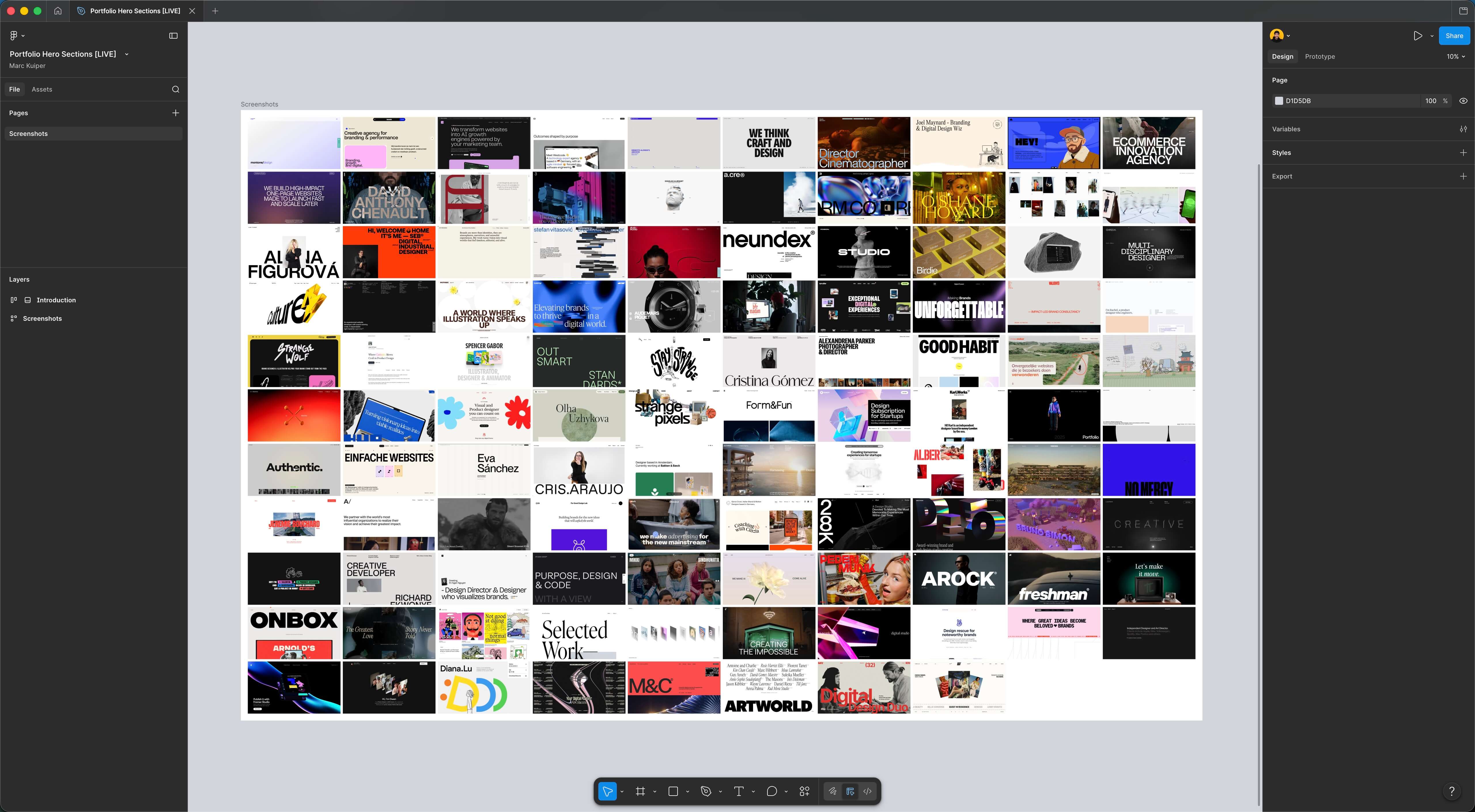 Figma Portfolio Hero Sections