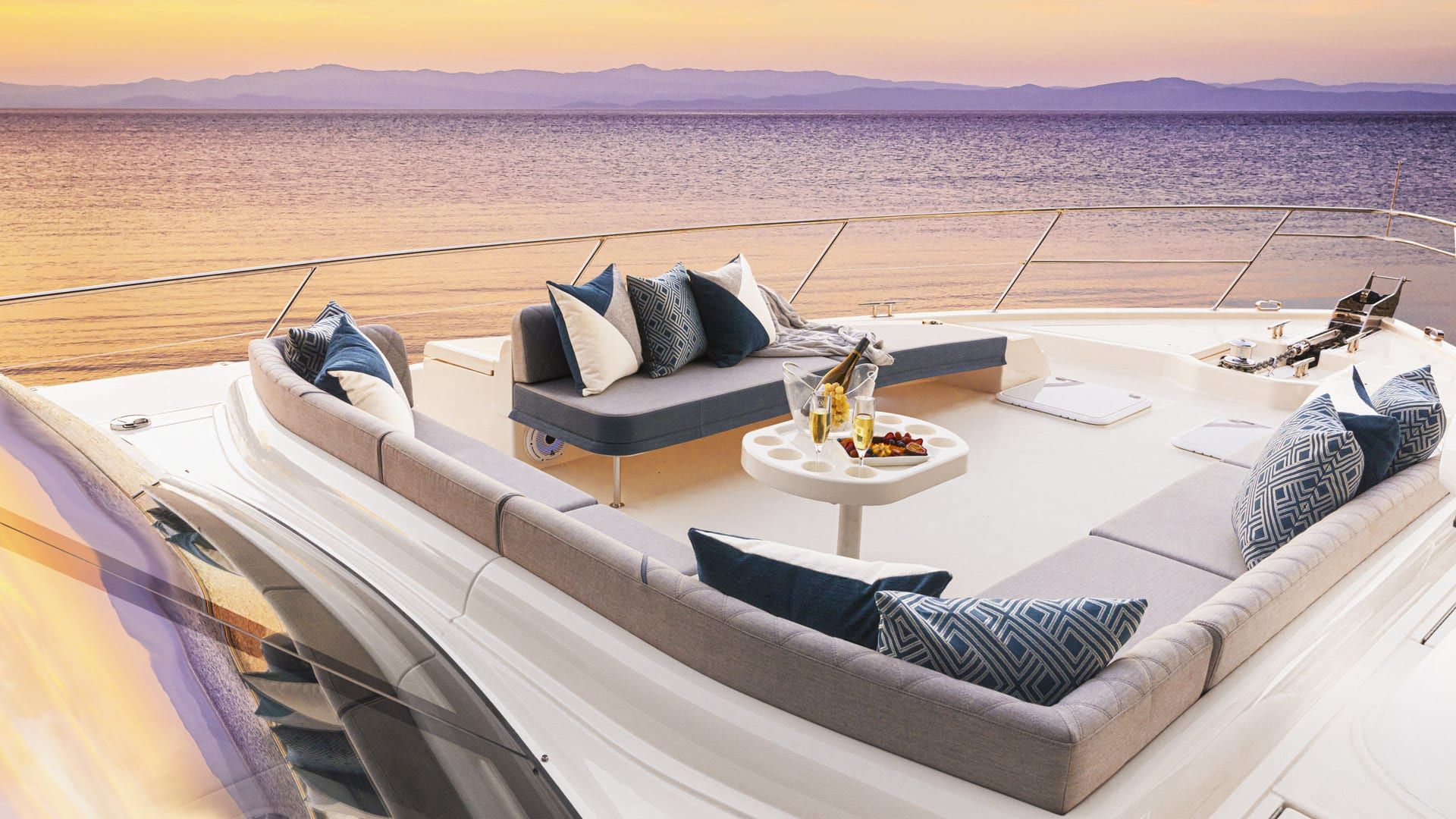 Boat docked in marina