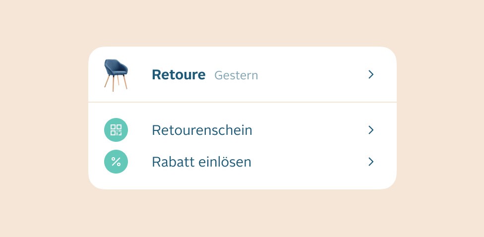 Detail view: Returns in the OTTO app