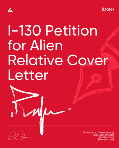 I-130 Petition for Alien Relative Cover Letter