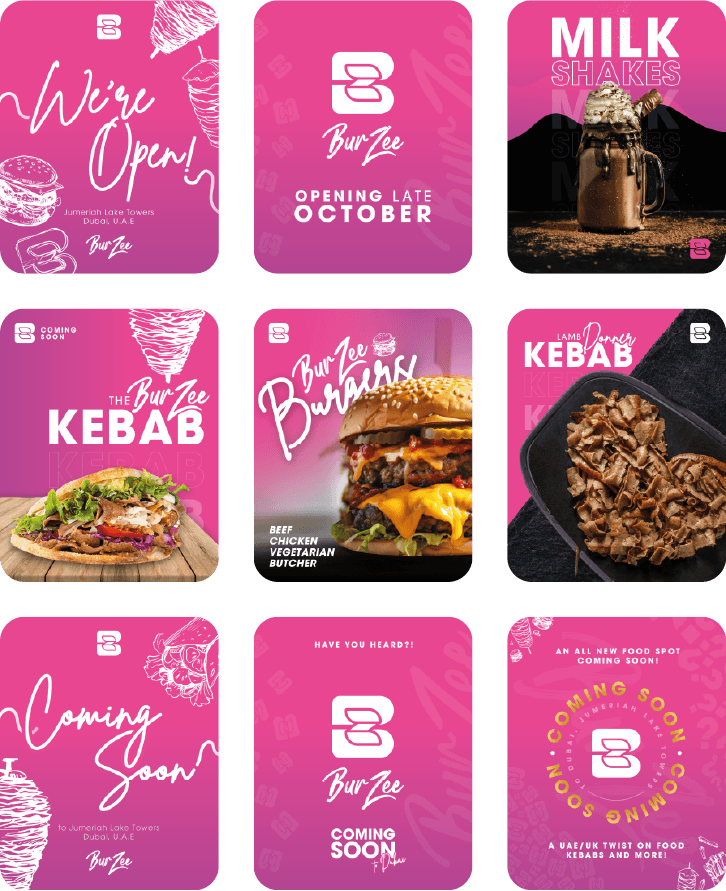 Burzee Social Media Designs - Social Media Posts