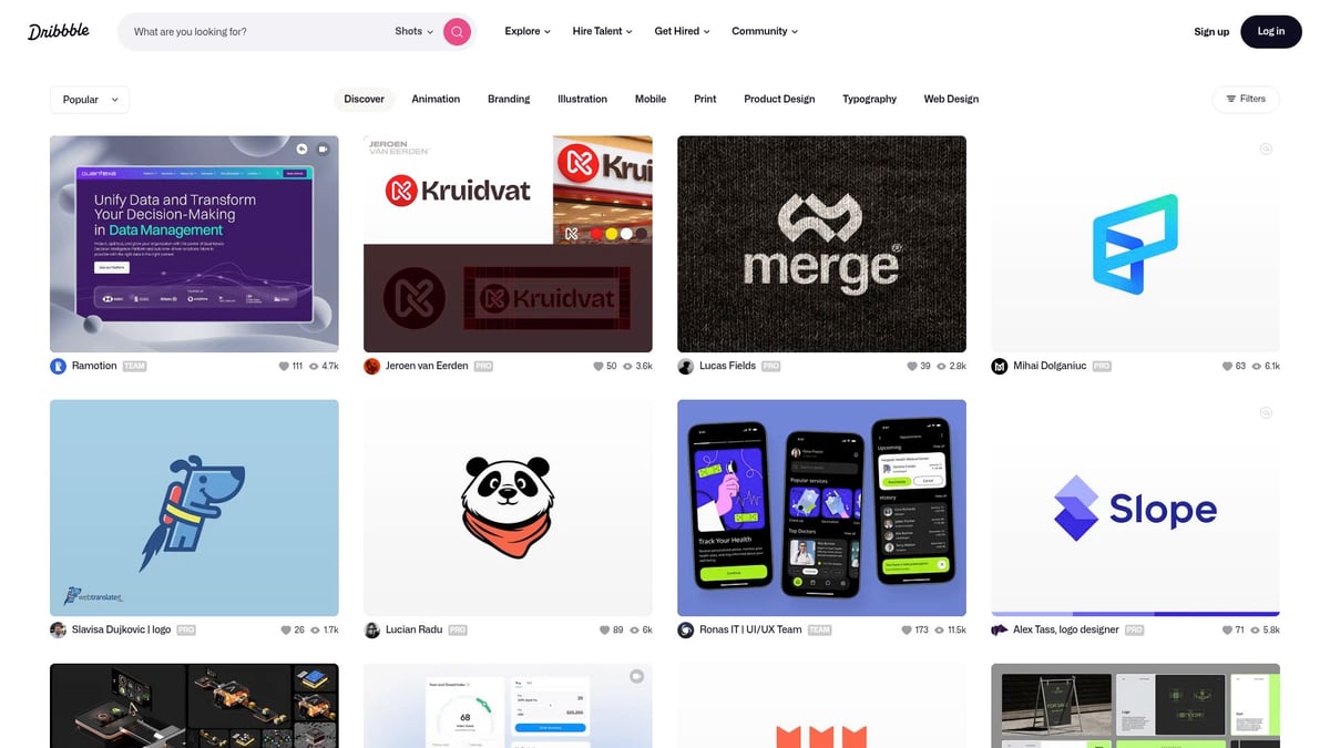12 Inspiring Websites UI Examples to Elevate Your Design 2026 - Dribbble