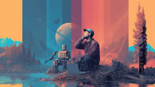 A colorful mosaic tunnel wall is shown.